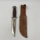Vintage WWII/ WW2 PAL RH-36 US Military Combat Fighting Knife w/Leather Sheath