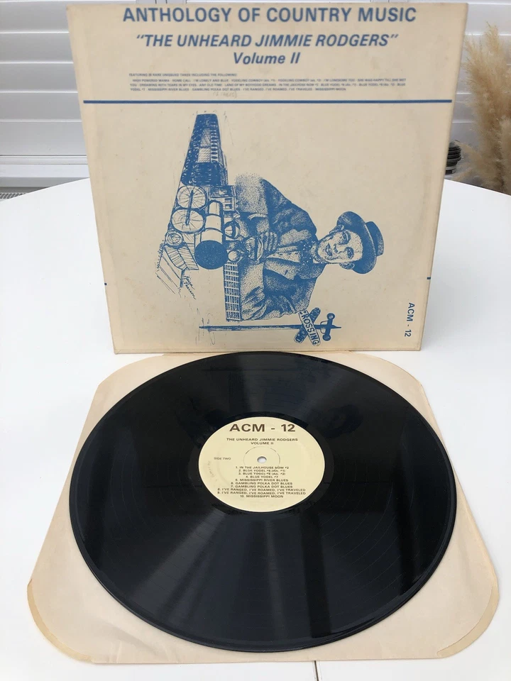 ANTHOLOGY OF COUNTRY MUSIC “THE UNHEARD JIMMIE RODGER’S VOL. 11 VINYL RECORD - Image 2 of 4