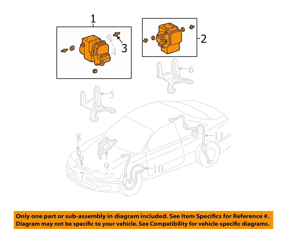 Módulo de control de bomba ABS Toyota Camry 1999-1999 W1OAM Foto 3 de 4
