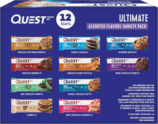 Quest Nutrition Ultimate Variety Pack Protein Bars, High Protein, Low Carb, Glut