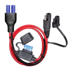 10AWG SAE to EC5 Connector Extension Cable,with 15A TO EC5, Red 