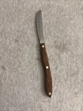 Vintage  Cutco USA 1059 Serrated Blade Brown Swirl Handle Knife