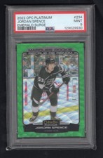 2022-23 OPC PLATINUM JORDAN SPENCE EMERALD SURGE /10 PSA 9 - POP 1 - SENS BREAKO