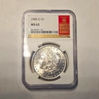 1885-O Morgan Silver Dollar $1 Silver 0.9 NGC MS63 Business Strike KM#110