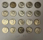 1965-1969 Kennedy 40% Silver Half Dollars Lot Of 20 Mixed Dates Mints K5