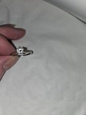 Solitaire Diamond Ring Platinum .60ct