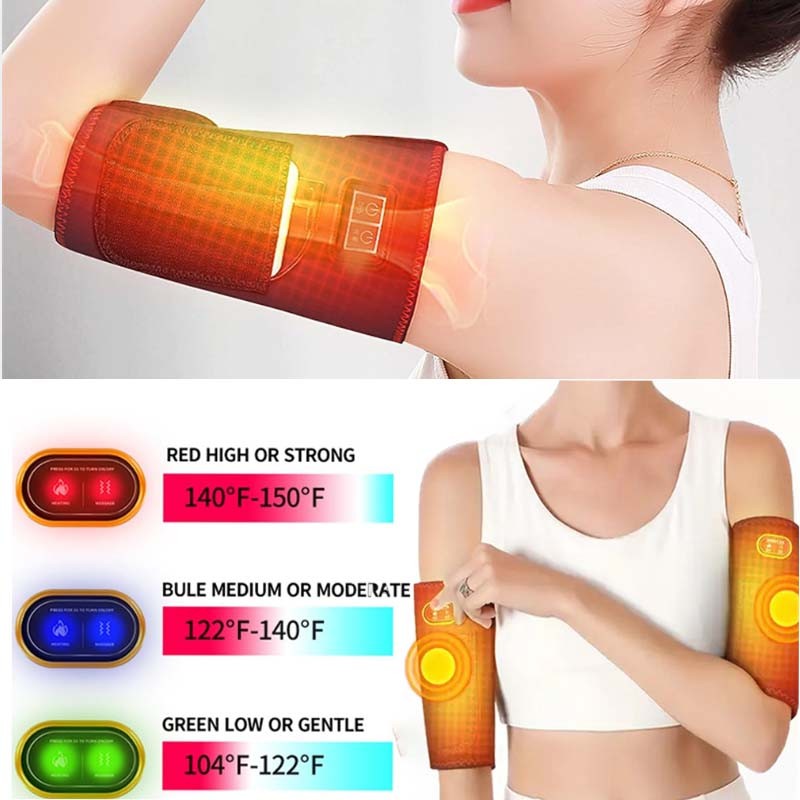 Electric Heating Pad Wrap for Knee Arm Leg Brace Heated Warmer Joint Pain Relief