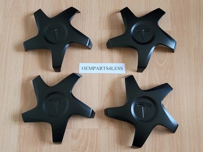 (4x) OEM 2024-2026 Tesla Model 3 Performance 20'' Warp center caps 1344235-00-B
