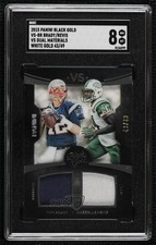 2015 Panini Black Gold VS White 43/49 Darrelle Revis Tom Brady SGC 8 HOF 04cw