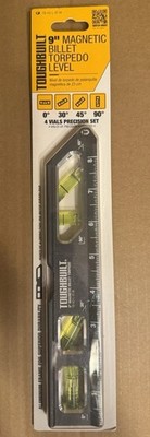 ToughBuilt Magnetic Billet Torpedo Level 9-in TB-H2-L-9T-M FREE SHIPPING