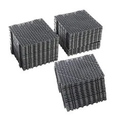 50 × Black 12"x12" Splicing Drainage Mats Interlocking Drainage Floor Tiles PVC