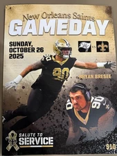  Oct. 26th 2025 NEW ORLEANS SAINTS Vs Tampa Bay Buccaneers NFL Salute To Service