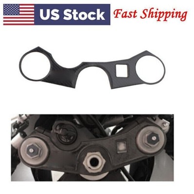 Fit Suzuki GSXR1000 GSXR750 600  Top Triple Clamp Yoke 3D Decal Carbon Fiber US