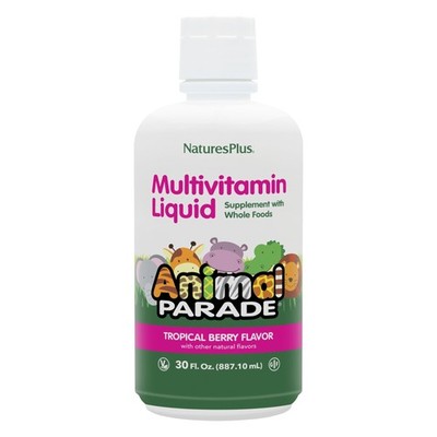 NaturesPlus Animal Parade Source of Life Children's Liquid Multivitamin - Tro...