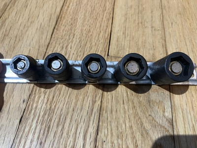#ad Snap on 3 8quot; Drive SAE Magnetic Socket Set 5 16quot; 9 16quot; USA Made MFIM Series $80.00