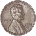 ✅ 1955-S Lincoln Wheat Cent Average Circulated Copper 1c From OBW Coin Roll