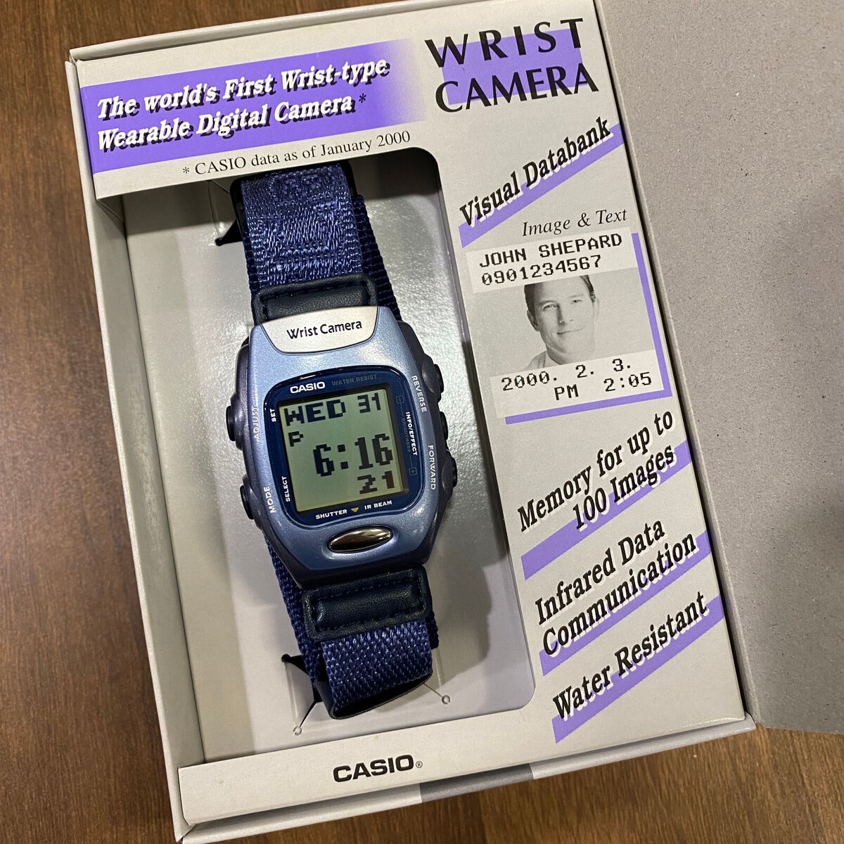 CASIO WQV-2B-2DR Wrist Camera Digital Watch Rare Vintage New In Box NOS CASIO WQV-2B-2DR Wrist Camera Digital Watch Rare Vintage New In Box NOS
