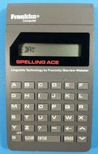 Vintage Franklin Spelling Ace SPELL CHECKER Crossword Electronic Model PS-99