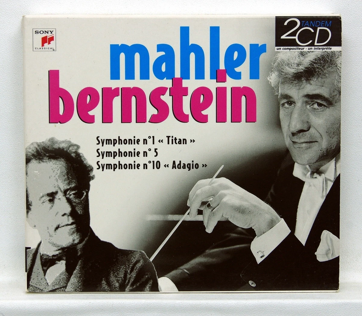 LEONARD BERNSTEIN - MAHLER Symphonies Nos.1, 5 & 10 SONY 2xCDs NM.