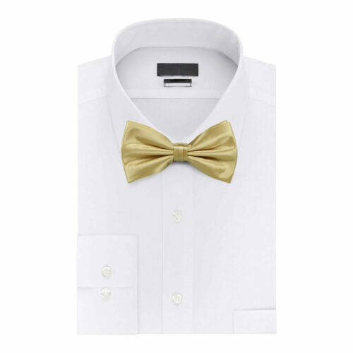 Classic Mens Womens Adjustable Bow Tie Pre Tied Plain Dickie Bowtie Wedding - Picture 15 of 101