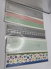 Vintage 2000s Creative Memories Lot Sticker Strips 5 Packs Jewel Tones Rainbow