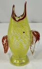 HAND BLOWN GLASS FISH VASE Murano Style Italy MCM 60s Vintage Vibrant Aquatic