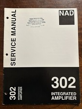 Amplificatore integrato NAD 302 manuale di servizio originale OEM vintage