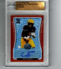 2020 Leaf Metal Draft Mojo Orange Autograph Eno Benjamin RC Rookie AUTO 1/1
