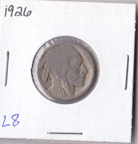 1926 Buffalo Nickel Acid Dated L8