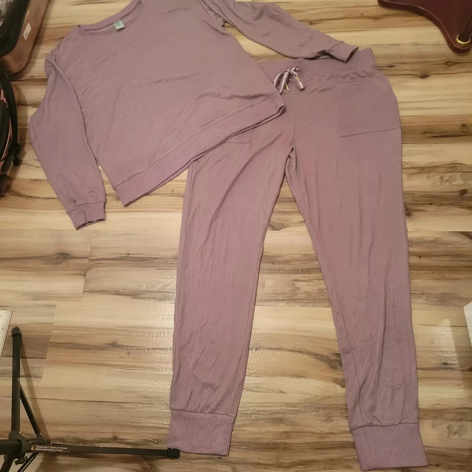 Nuevo sin etiquetas Conjunto de pijama jersey súper suave rosa talla S Honeydew para mujer $65 EE088 Foto 3 de 3
