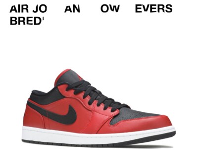 Nike Air Jordan 1 Low Reverse Bred Gym Red Black White 553558-605