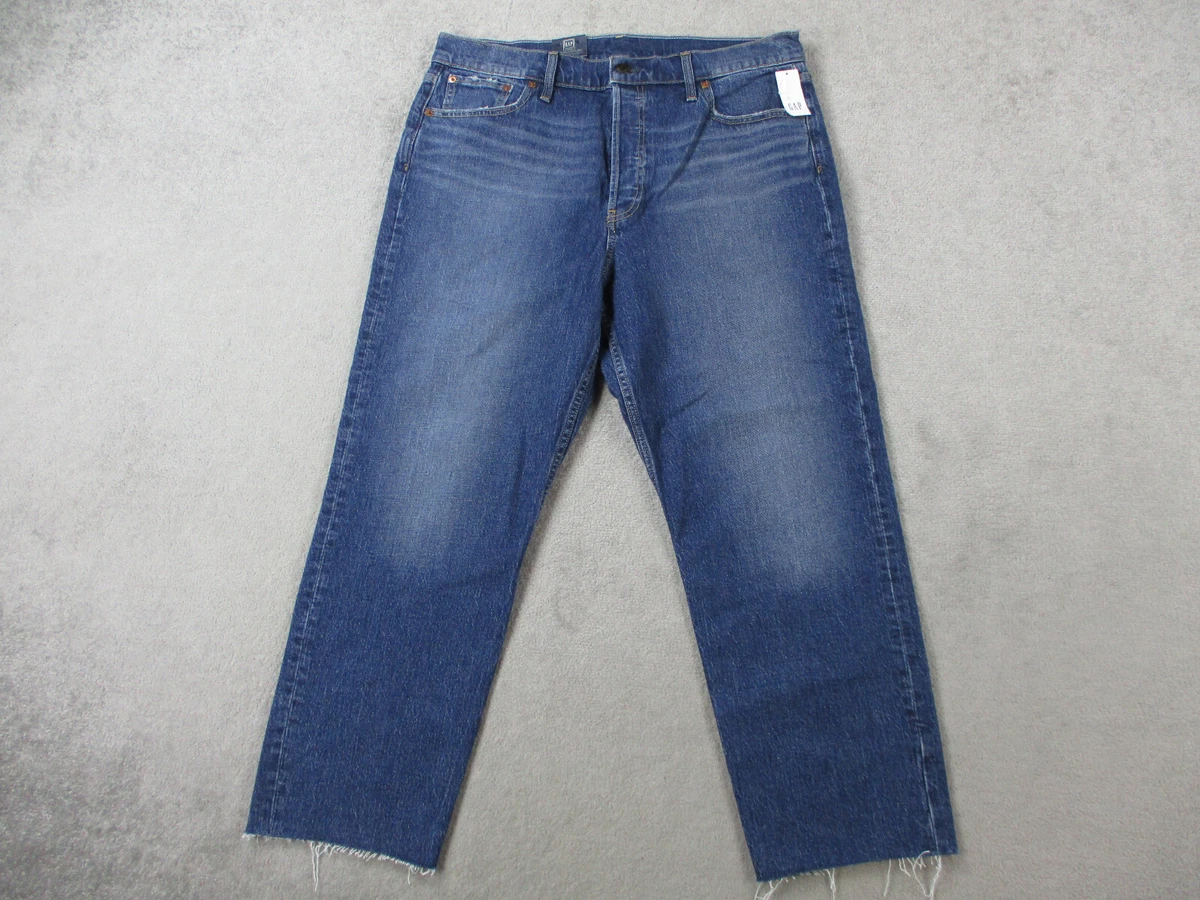 Vintage Gap Jeans Womens 33 Blue Denim Cheeky Straight High Rise