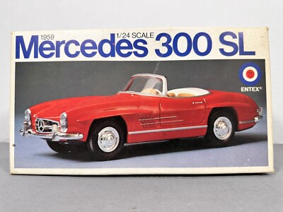 1959 Mercedes 300 SL Roadster BOX ONLY Vintage 1:24 Scale Entex from the 1980s