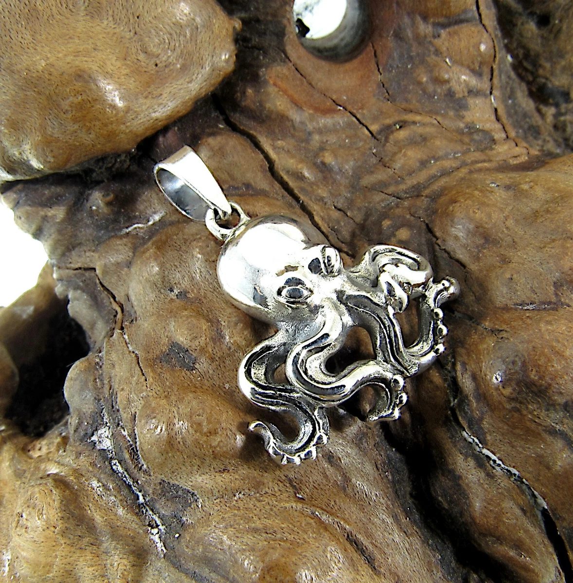 Colgantes pulpo acero inoxidable