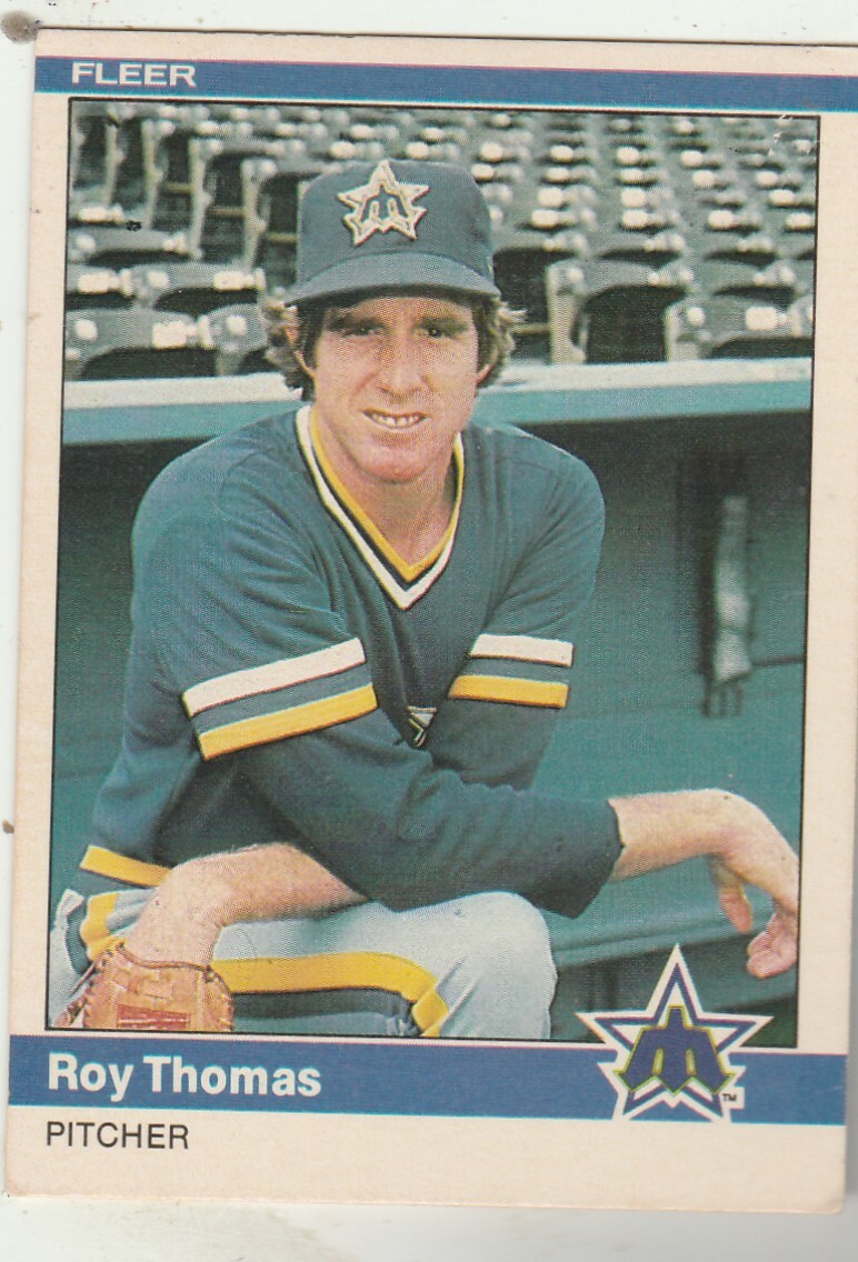 FREE SHIPPING-MINT-1984 Fleer #622 Roy Thomas Mariners PLUS BONUS