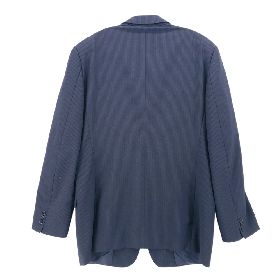 Blazer Valentino Roma Hombre Azul Mezcla Lana Virgen Talla 52 L Foto 2 de 4