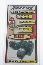 Hoodman H-180 LCD Sunshade for Nikon Coolpix, Kodak and Olympus Cameras NEW!