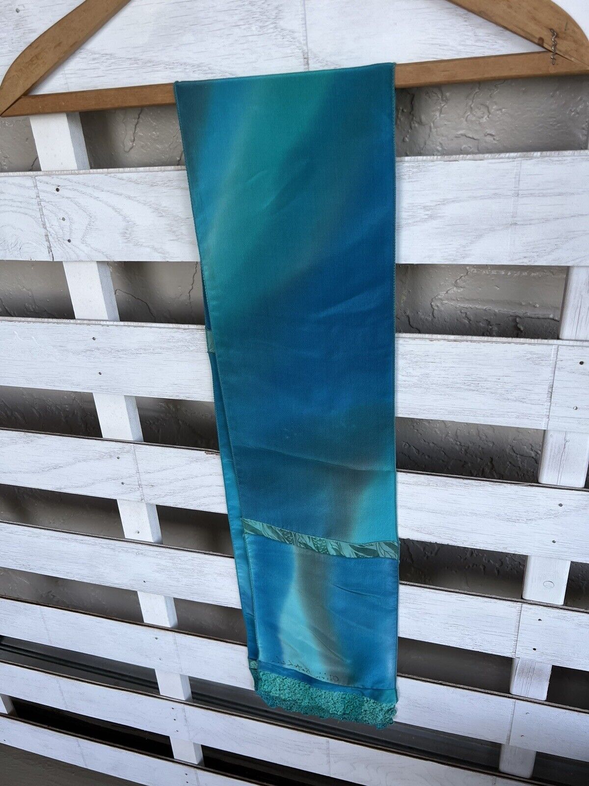 olivia batchelder scarf silk Rectangle Small 54X7”