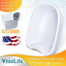 Ionic Detox Foot Bath Tub Basin +100 Transparent Liners for Ion Detox Machine 