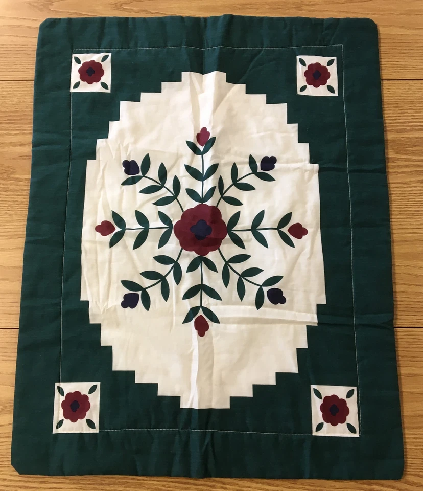 Par de fundas de almohada J.C. Penney & Co fundas Navidad invierno flor verde EE. UU. Foto 2 de 4