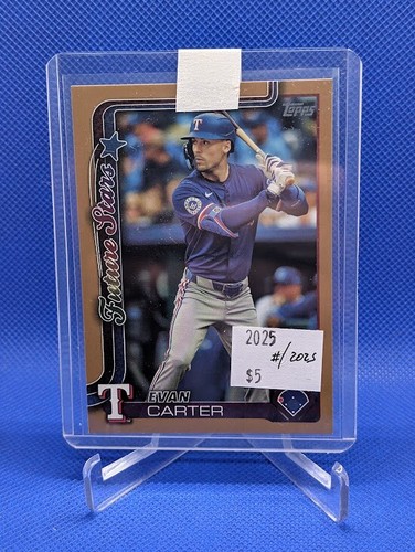 2025 Topps Series 1 - Future Stars Evan Carter #288 Gold /2025