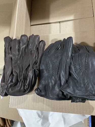 Hirschlederhandschuhe - Unisex schwarz WEICH - Größe Small Ref Glove 6 - Bild 10 von 10