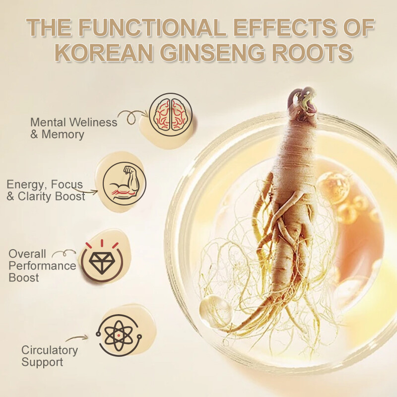 Korean Red Panax Ginseng - 120 Capsules - Extra Strength 1600mg - Foto 10