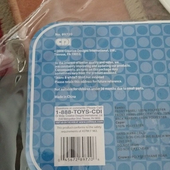 Conjunto de fantasia de Halloween meninos rei ou cavaleiro, tamanho 4-6x - Imagem 4 de 4