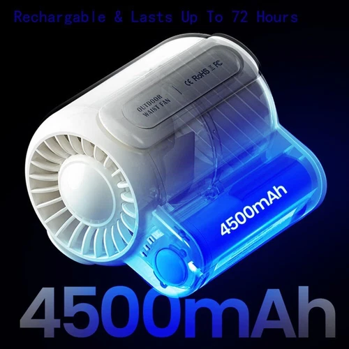 2024 Cool Clip Fan Under Shirt Cool Clip Waist Fan Clip-On Portable Air Cooler - Picture 6 of 22