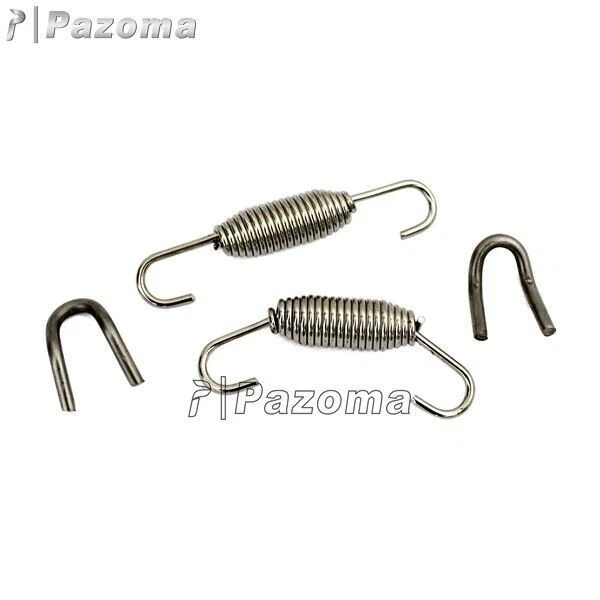 Silenciador de escape universal de acero inoxidable de 38-51 mm cromado para motocicleta ATV Foto 4 de 4