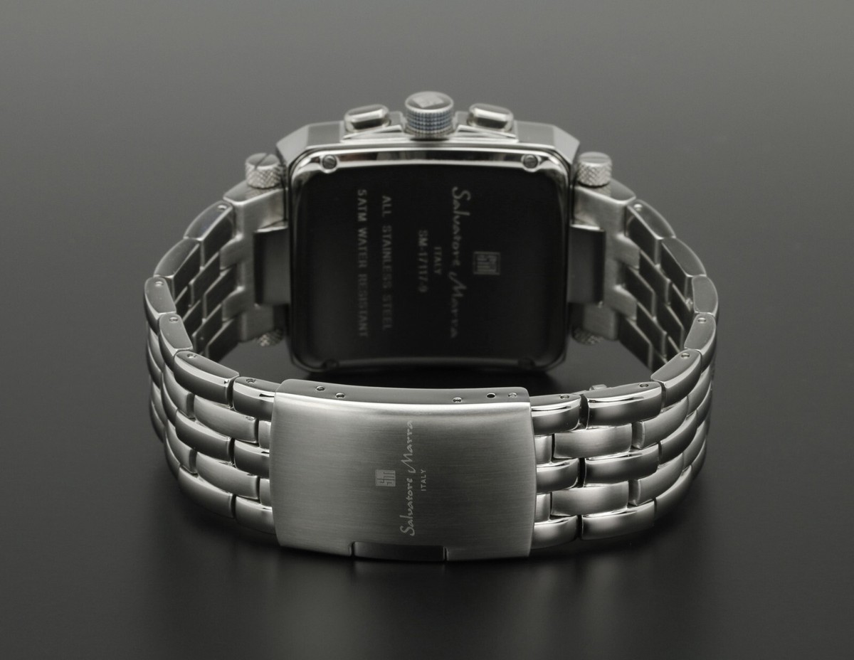 Salvatore Marra Men's Square chronograph watch SM17117 Japan