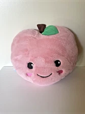 2 Scoops Peach Pillow Plush 14" Stuffed Animal Fruit Novelty Pillow