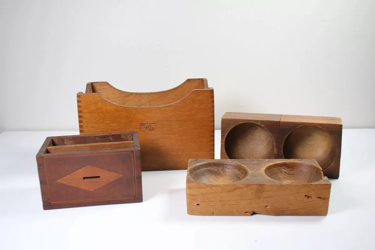 Vintage wood desk accessories eBay