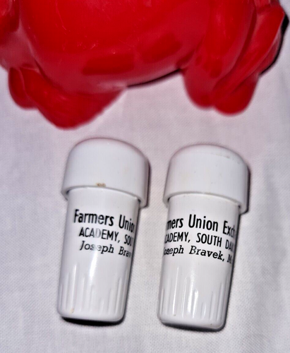 Vtg Farmers Union Exchange Camel Salt & Pepper Shakers Academy SD Advertising - Picture 2 of 4